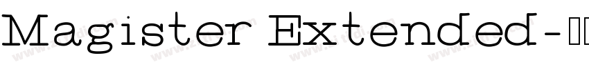 Magister Extended字体转换